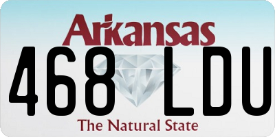 AR license plate 468LDU