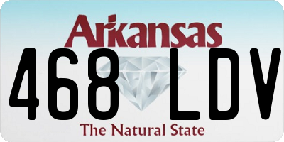 AR license plate 468LDV