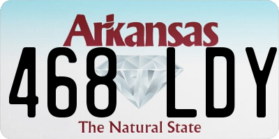 AR license plate 468LDY