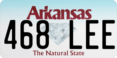 AR license plate 468LEE