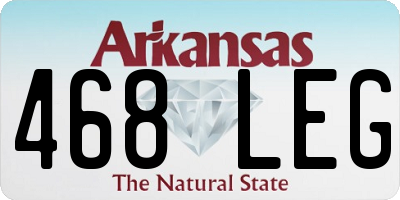 AR license plate 468LEG