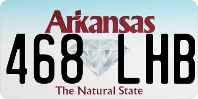 AR license plate 468LHB