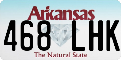 AR license plate 468LHK