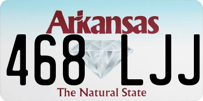 AR license plate 468LJJ