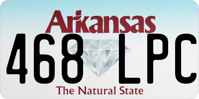 AR license plate 468LPC