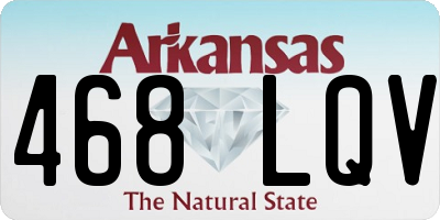 AR license plate 468LQV