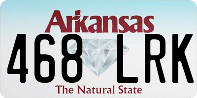 AR license plate 468LRK