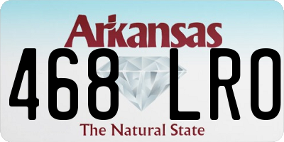 AR license plate 468LRO