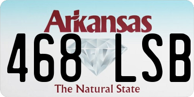 AR license plate 468LSB