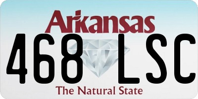 AR license plate 468LSC