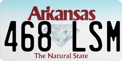 AR license plate 468LSM
