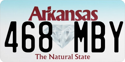 AR license plate 468MBY