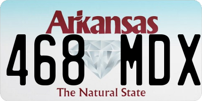 AR license plate 468MDX
