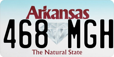 AR license plate 468MGH