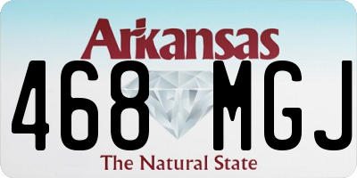 AR license plate 468MGJ