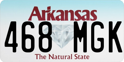 AR license plate 468MGK