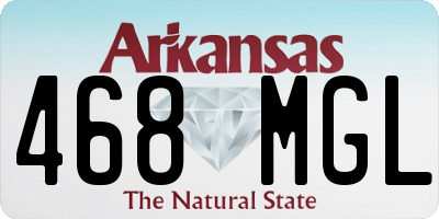 AR license plate 468MGL