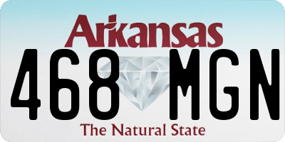 AR license plate 468MGN