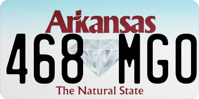 AR license plate 468MGO