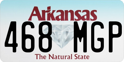 AR license plate 468MGP