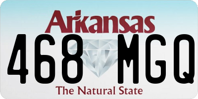 AR license plate 468MGQ