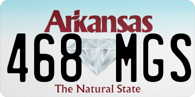 AR license plate 468MGS