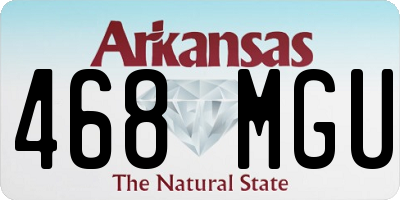 AR license plate 468MGU