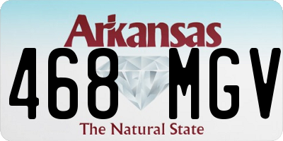 AR license plate 468MGV