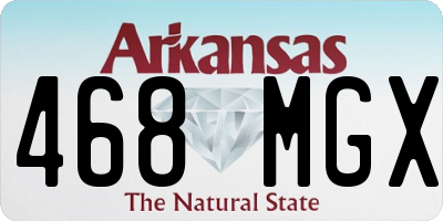 AR license plate 468MGX