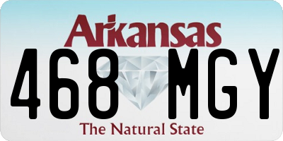 AR license plate 468MGY
