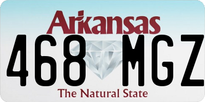 AR license plate 468MGZ