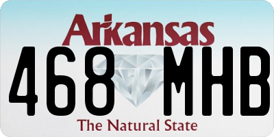 AR license plate 468MHB