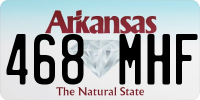 AR license plate 468MHF