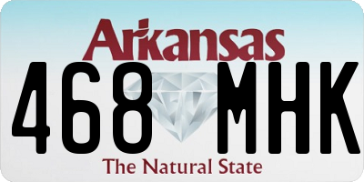 AR license plate 468MHK