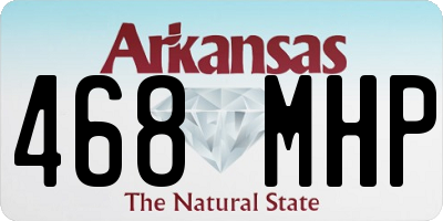 AR license plate 468MHP