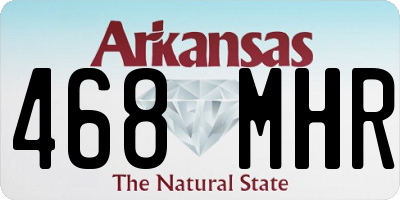 AR license plate 468MHR