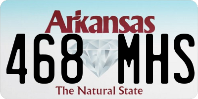 AR license plate 468MHS