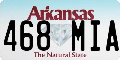 AR license plate 468MIA