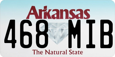 AR license plate 468MIB