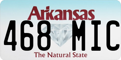 AR license plate 468MIC