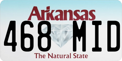 AR license plate 468MID