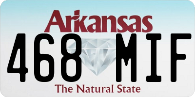 AR license plate 468MIF