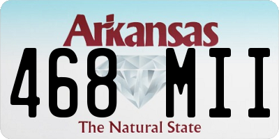 AR license plate 468MII