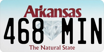 AR license plate 468MIN