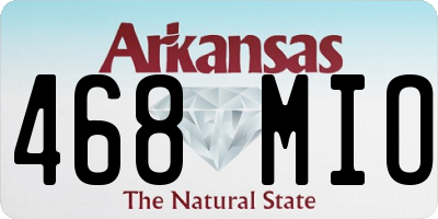 AR license plate 468MIO