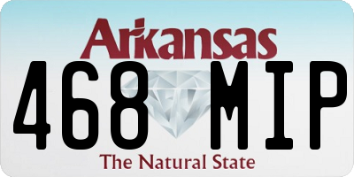 AR license plate 468MIP