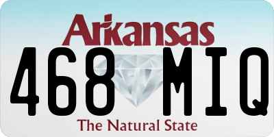 AR license plate 468MIQ