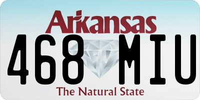 AR license plate 468MIU