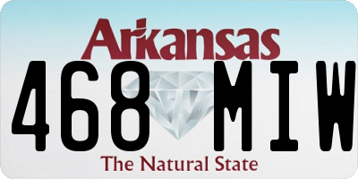 AR license plate 468MIW