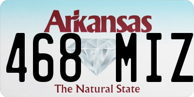 AR license plate 468MIZ